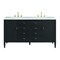 James Martin Vanities 60'' Double Vanity, Carbon Oak w/ 3 CM Ethereal Noctis Quartz Top 485-V60D-CBO-3ENC - alternate 1